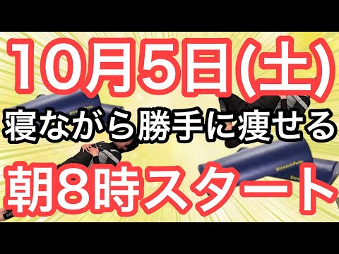 【姿勢を正せば8㎏痩せる】60代70代向け🔰初心者大歓迎❗️今日から痩せよう🔰朝8時スタート！無理なくお腹凹む！ナマケモノの健康LIVE